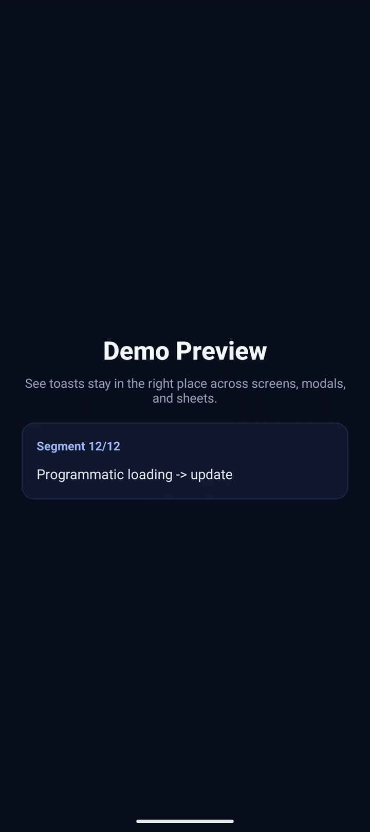 Programmatic loading to success